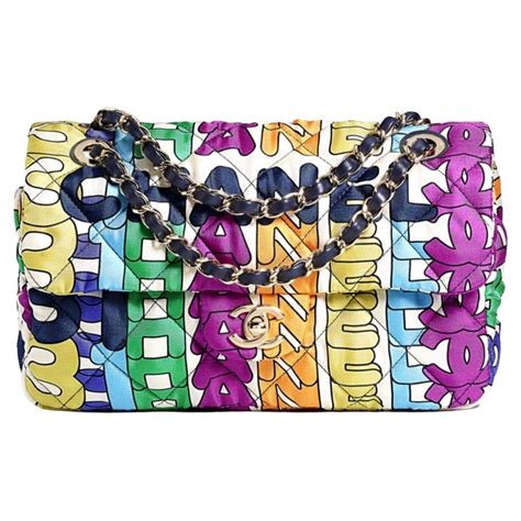 rainbow colorful chanel bag|images of Chanel handbags.